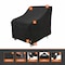 Modern Leisure Black Diamond Patio Lounge/Club Chair Cover, Waterproof, 35 in. L x 38 in. W x 31 in. H, Black 3083 - alternate 8